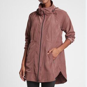 Athleta Jacket Women's Drip Drop Rain Jacket in Hearth Rose, Size S